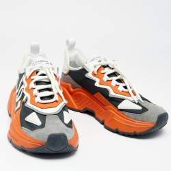 مملوكة مسبقًا Dolce & Gabbana Multicolor Nylon And Leather Daymaster Sneakers Size 45