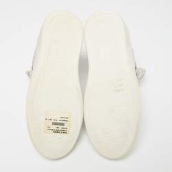 مملوكة مسبقًا حذاء رياضي دولتشي أند غابانا بينيلاكس جلد فضي عنق مرتفع مقاس 40