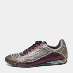 Dolce & Gabbana Multicolor Leather Low Top Sneakers Size 42.5