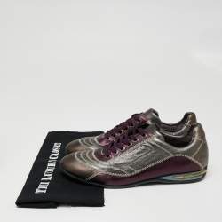 Dolce & Gabbana Multicolor Leather Low Top Sneakers Size 42.5