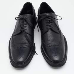 Pre Owned حذاء ديربي دولتشي آند غابانا جلد أسود بروغي مقاس 43