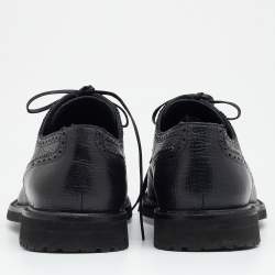 Pre Owned حذاء ديربي دولتشي آند غابانا جلد أسود بروغي مقاس 43