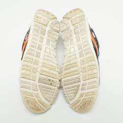 مملوكة مسبقًا حذاء رياضي دولتشي أند غابانا  جلد متعدد الألوان برباط مقاس 41