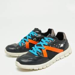 مملوكة مسبقًا حذاء رياضي دولتشي أند غابانا  جلد متعدد الألوان برباط مقاس 41