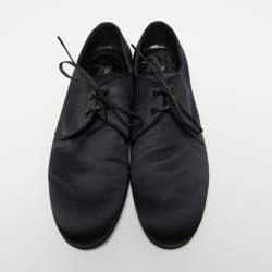 Dolce & Gabbana Navy Blue Satin Lace Up  Derby Size 41