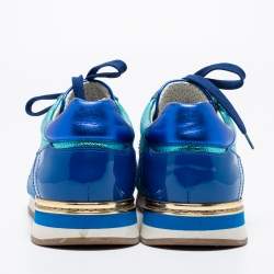 Dolce & Gabbana Multicolor Leather Low Top Sneakers Size 40