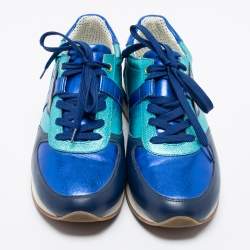 Dolce & Gabbana Multicolor Leather Low Top Sneakers Size 40