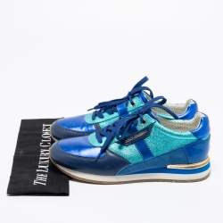 Dolce & Gabbana Multicolor Leather Low Top Sneakers Size 40