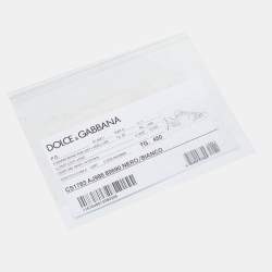 Pre Owned Dolce & Gabbana Black Rubber And Patent Leather Portofino Low Top Sneakers Size 45