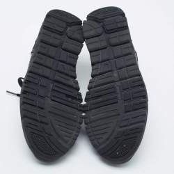 Pre Owned Dolce & Gabbana Black Leather Low Top Sneakers Size 42