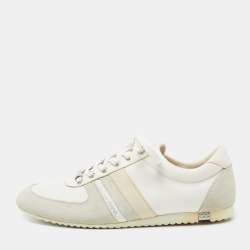 Dolce & Gabbana Tri Color Suede and Leather Low-Top Sneakers Size 42
