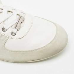 Dolce & Gabbana Tri Color Suede and Leather Low-Top Sneakers Size 42