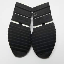 مملوكة مسبقًا Dolce & Gabbana Black/White Knit Fabric Sorrento Sneakers Size 43.5