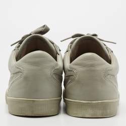 Dolce & Gabbana Grey Leather Low-Top Sneakers Size 41