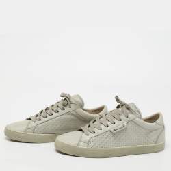 Dolce & Gabbana Grey Leather Low-Top Sneakers Size 41