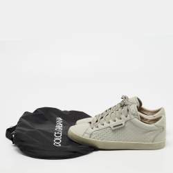 Dolce & Gabbana Grey Leather Low-Top Sneakers Size 41