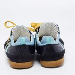 Dolce & Gabbana Multicolor Leather, Suede and Mesh Low-Top Sneakers Size 44