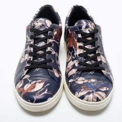 Pre Owned Dolce & Gabbana Multicolor Floral Printed Leather Low Top Sneakers Sie 45