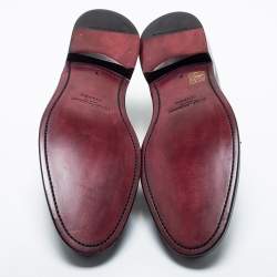 Pre Owned Dolce & Gabbana Black Leather Lace Up Derby Size 43