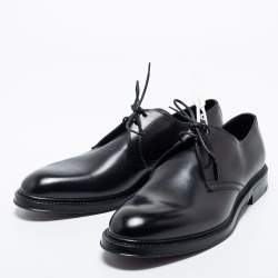 Pre Owned Dolce & Gabbana Black Leather Lace Up Derby Size 43