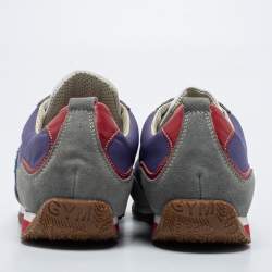 Dolce & Gabbana Multicolor Leather and Suede Low Top Sneakers Size 40.5