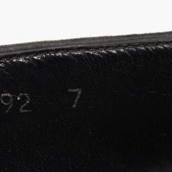 Pre Owned Dolce & Gabbana Black Velvet Embroidered Smoking Slippers Size 41