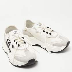 Pre Owned Dolce & Gabbana Multicolor Nylon and Leather Daysmaster Sneaker Size 42