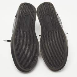 مملوكة مسبقًا Dolce & Gabbana Black Leather Lace Up Sneakers Size 40