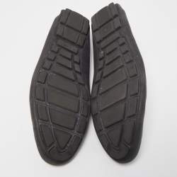 Pre Owned Dolce & Gabbana Black Leather Slip On Loafers Size 44