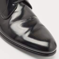 Pre Owned Dolce & Gabbana Black Leather Lace-Up Derby Size 42