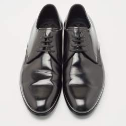 Pre Owned Dolce & Gabbana Black Leather Lace-Up Derby Size 42