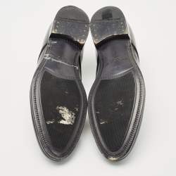 Pre Owned Dolce & Gabbana Black Leather Lace-Up Derby Size 42