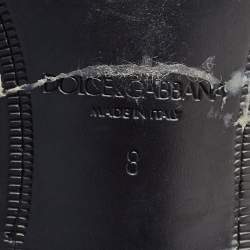 Pre Owned Dolce & Gabbana Black Leather Lace-Up Derby Size 42