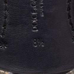 Dolce & Gabbana Black Leather Lace Up Oxfords Size 42.5