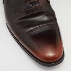 Dolce & Gabbana Brown Leather Brogue Lace Up Oxford Size 43
