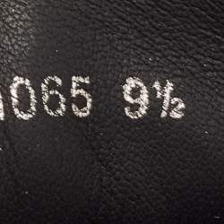 مملوكة مسبقًا Dolce & Gabbana Black Leather NS1 Logo Low Top Sneakers Size 43.5