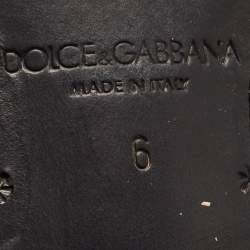 Dolce & Gabbana Black Patent Leather Lace Up Derby Size 40