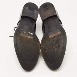 Dolce & Gabbana Black Patent Leather Lace Up Derby Size 40