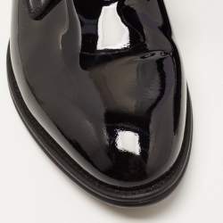 Dolce & Gabbana Black Patent Leather Lace Up Derby Size 40