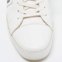 Pre Owned Dolce & Gabbana White Leather Low Top Sneakers Size 42
