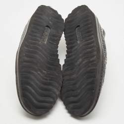 Pre Owned Dolce & Gabbana Black Woven Leather Loafers Size 45