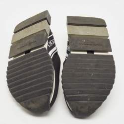 Dolce & Gabbana Black/White Fabric Sorrento Sneakers Size 45