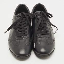 Dolce & Gabbana Black Leather Sneakers Size 41