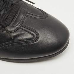 Dolce & Gabbana Black Leather Sneakers Size 41