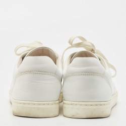 Pre Owned Dolce & Gabbana White Leather Low Top Sneakers Size 41