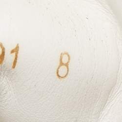 Pre Owned Dolce & Gabbana White  Leather Portofino Sneakers Size 42