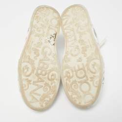 Pre Owned Dolce & Gabbana White  Leather Portofino Sneakers Size 42