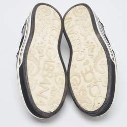 Dolce & Gabbana Black Leather Slip On Sneakers Size 41