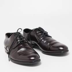 Dolce & Gabbana Dark Brown Leather Lace Up Derby Size 41