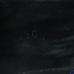 مملوكة مسبقًا Dolce & Gabbana Navy Blue  Alligator Leather Slip On Sneakers Size 41.5